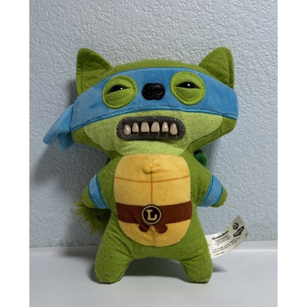 Limited Edition 9" GN Plush TMNT Leonardo Fuggler Series BL Band Nickelodeon Toy